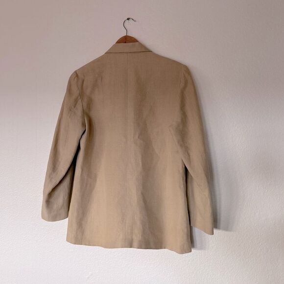 100% linen tan blazer - Picture 6 of 7